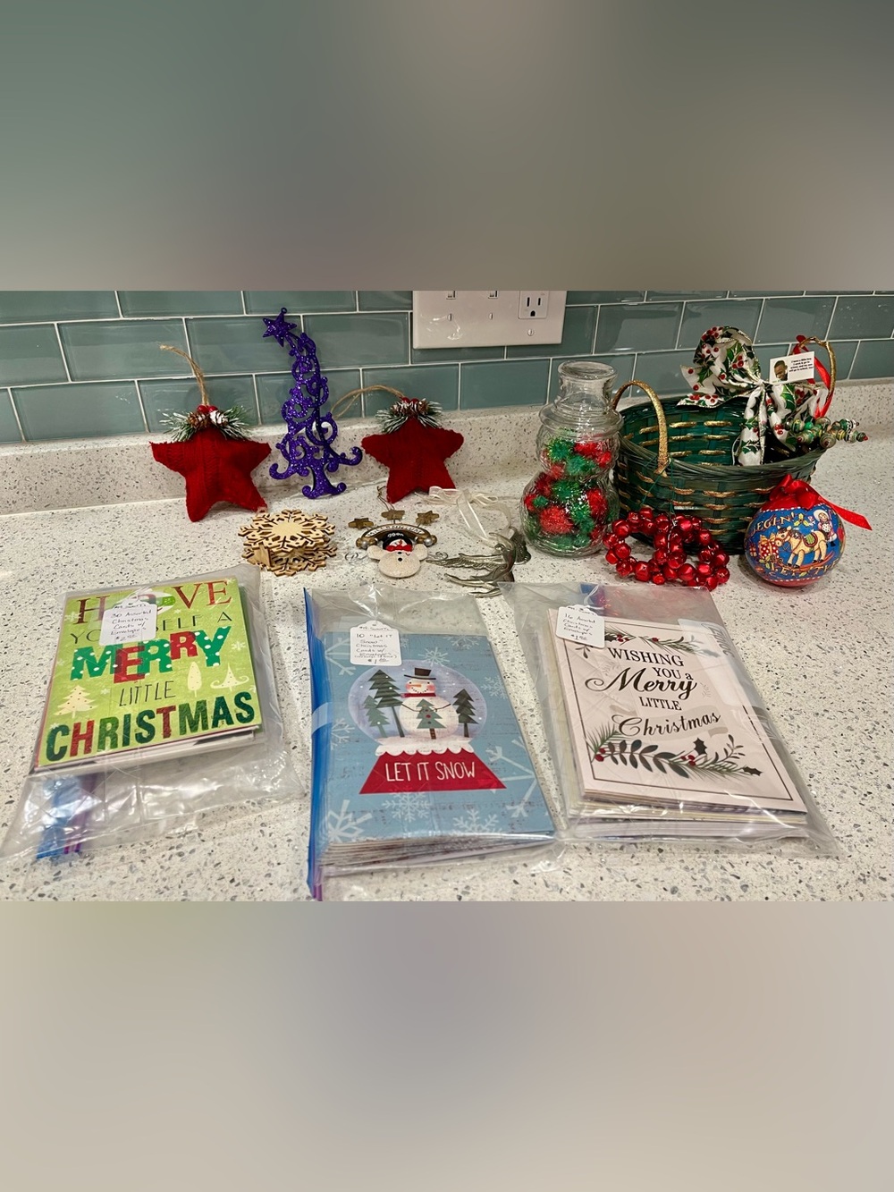 Holiday Red Jingle Bell Ornaments  - Festive Home Accents
